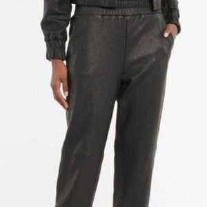 BRAND NEW VERONICA BEARD LEATHER JOGGERS